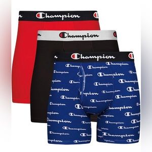 Champion Adult Mens 3-Pack Everyday Comfort Boxer Briefs Size M